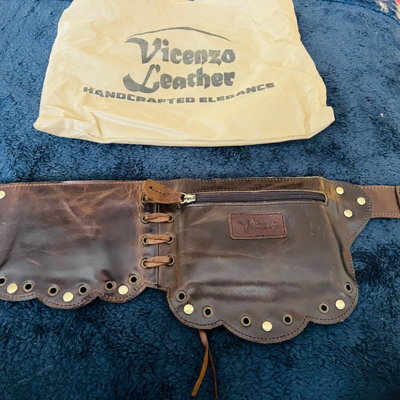 Genuine leather belt wallet - Picture 1 of 4